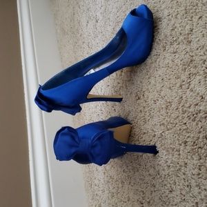 Something Blue! RSVP Blue Satin Stilettos